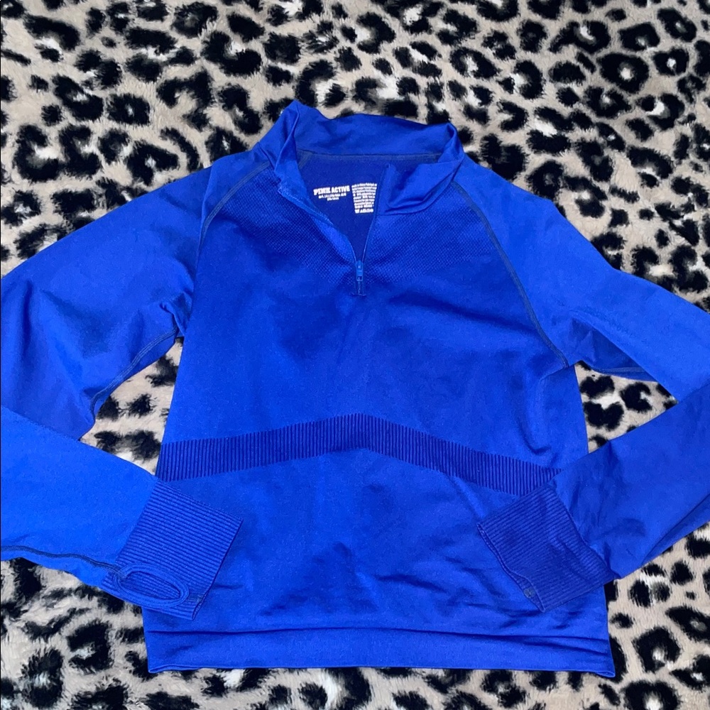 PINK Victoria's Secret Blue Long Sleeve Top